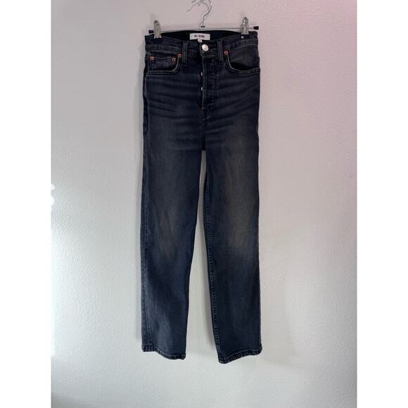 RE/DONE 70s High-Rise Stove Pipe Jeans size 23 - Picture 3 of 8